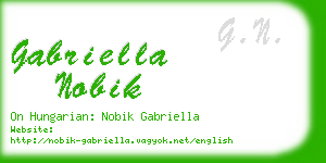 gabriella nobik business card